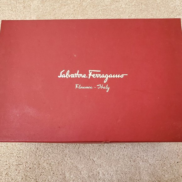 Salvatore Ferragamo Red Patent Leather Pellas Ankle Sandals (Size 9.5) - Picture 2 of 6